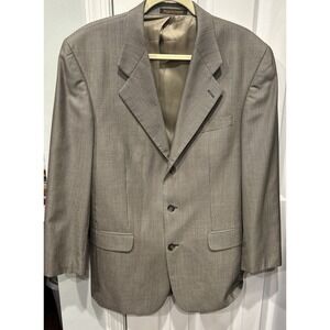 Britches of Georgetown BIELLA Houndstooth Blazer/Sports Coat 40R Vintage Preppy